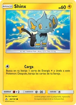 Carta Shinx de la expansión Ultraprisma, número 46/156