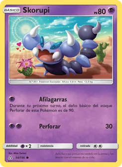 Carta Skorupi de la expansión Ultraprisma, número 54/156