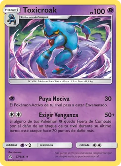 Carta Toxicroak de la expansión Ultraprisma, número 57/156