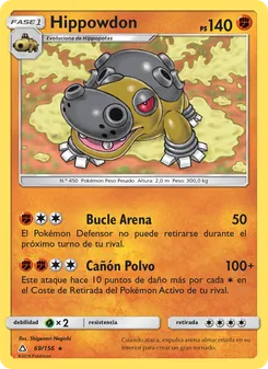 Carta Hippowdon de la expansión Ultraprisma, número 69/156