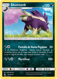 Carta Skuntank de la expansión Ultraprisma, número 76/156