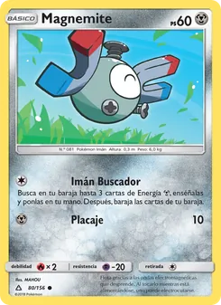 Carta Magnemite de la expansión Ultraprisma, número 80/156