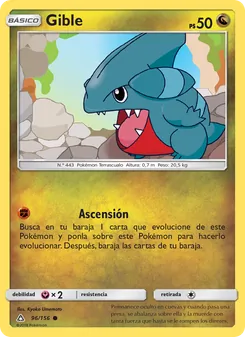 Carta Gible de la expansión Ultraprisma, número 96/156