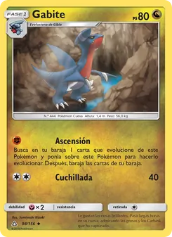 Carta Gabite de la expansión Ultraprisma, número 98/156