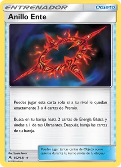 Carta Anillo Ente de la expansión Luz Prohibida, número 102/131