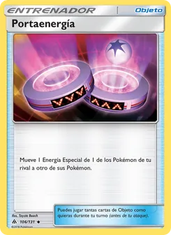 Carta Portaenergía de la expansión Luz Prohibida, número 106/131