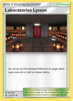 Carta Laboratorios Lysson de la expansión Luz Prohibida, número 111/131
