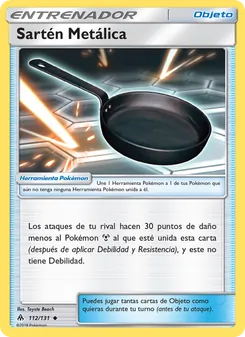 Carta Sartén Metálica de la expansión Luz Prohibida, número 112/131