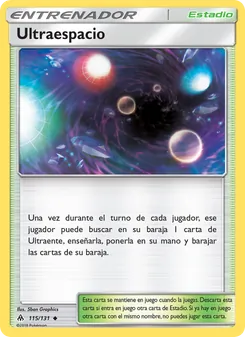 Carta Ultraespacio de la expansión Luz Prohibida, número 115/131