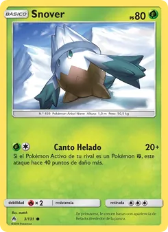 Carta Snover de la expansión Luz Prohibida, número 3/131