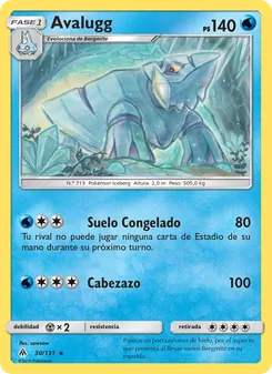 Carta Avalugg de la expansión Luz Prohibida, número 30/131
