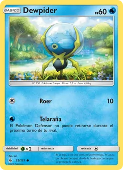 Carta Dewpider de la expansión Luz Prohibida, número 32/131