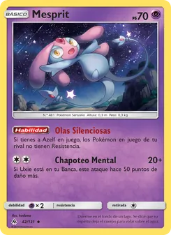 Carta Mesprit de la expansión Luz Prohibida, número 42/131