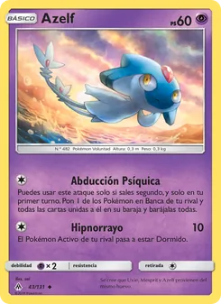 Carta Azelf de la expansión Luz Prohibida, número 43/131