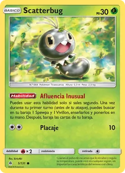 Carta Scatterbug de la expansión Luz Prohibida, número 5/131