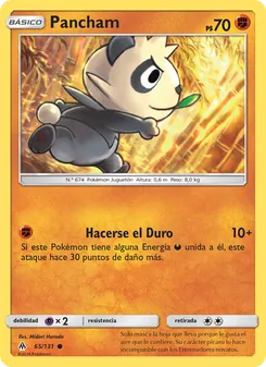 Carta Pancham de la expansión Luz Prohibida, número 65/131