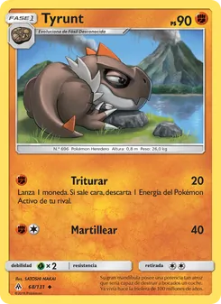 Carta Tyrunt de la expansión Luz Prohibida, número 68/131
