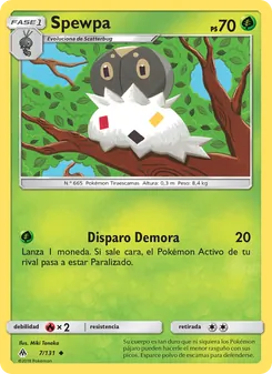 Carta Spewpa de la expansión Luz Prohibida, número 7/131