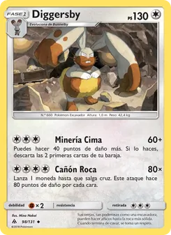 Carta Diggersby de la expansión Luz Prohibida, número 98/131