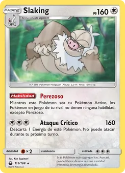 Carta Slaking de la expansión Tormenta Celestial, número 115/168