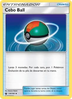 Carta Cebo Ball de la expansión Tormenta Celestial, número 138/168