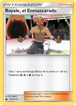 Carta Royale, el Enmascarado de la expansión Tormenta Celestial, número 139/168