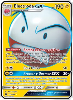 Carta Electrode GX de la expansión Tormenta Celestial, número 155/168