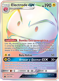 Carta Electrode GX de la expansión Tormenta Celestial, número 172/168