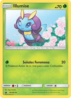 Carta Illumise de la expansión Tormenta Celestial, número 18/168