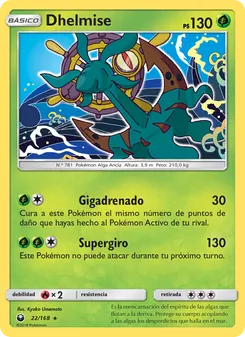 Carta Dhelmise de la expansión Tormenta Celestial, número 22/168