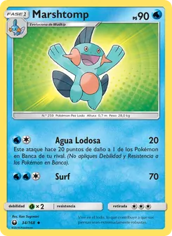 Carta Marshtomp de la expansión Tormenta Celestial, número 34/168
