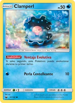 Carta Clamperl de la expansión Tormenta Celestial, número 41/168