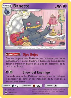 Carta Banette de la expansión Tormenta Celestial, número 65/168