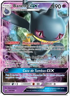 Carta Banette GX de la expansión Tormenta Celestial, número 66/168