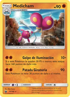 Carta Medicham de la expansión Tormenta Celestial, número 77/168