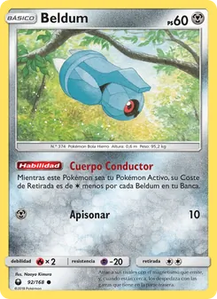 Carta Beldum de la expansión Tormenta Celestial, número 92/168