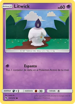 Carta Litwick de la expansión Truenos Perdidos, número 101/214