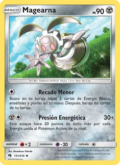 Carta Magearna de la expansión Truenos Perdidos, número 131/214