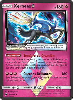 Carta Xerneas ◇ de la expansión Truenos Perdidos, número 144/214