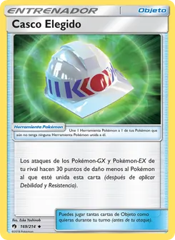 Carta Casco Elegido de la expansión Truenos Perdidos, número 169/214
