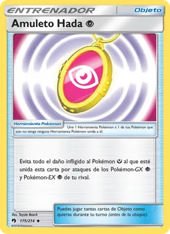 Carta Amuleto Hada Psychic de la expansión Truenos Perdidos, número 175/214