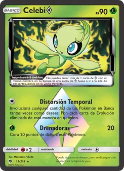Carta Celebi ◇ de la expansión Truenos Perdidos, número 19/214