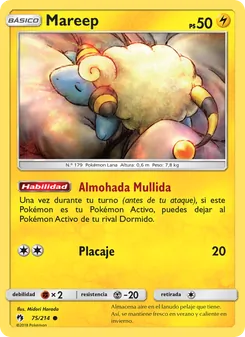 Carta Mareep de la expansión Truenos Perdidos, número 75/214