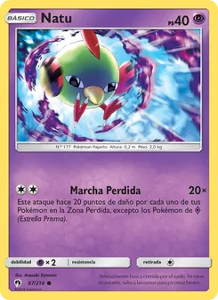Carta Natu de la expansión Truenos Perdidos, número 87/214