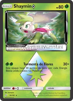 Carta Shaymin ◇ de la expansión Union de Aliados, número 10/181