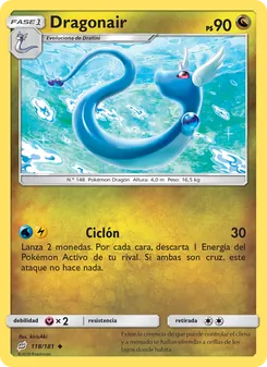 Carta Dragonair de la expansión Union de Aliados, número 118/181