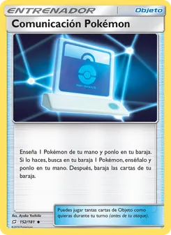 Carta Comunicación Pokémon de la expansión Union de Aliados, número 152/181