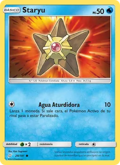 Carta Staryu de la expansión Union de Aliados, número 28/181