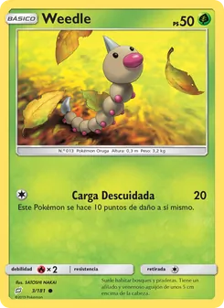 Carta Weedle de la expansión Union de Aliados, número 3/181