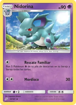 Carta Nidorina de la expansión Union de Aliados, número 55/181